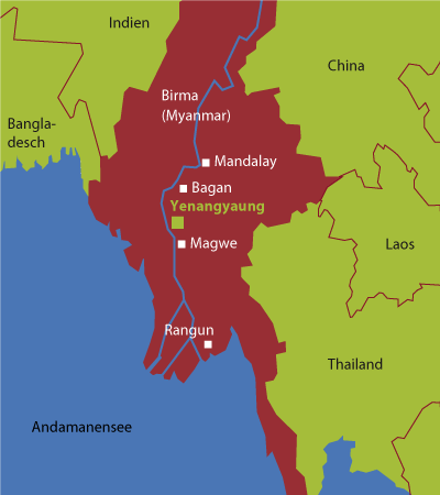 Projektgebiet Yenangyaung